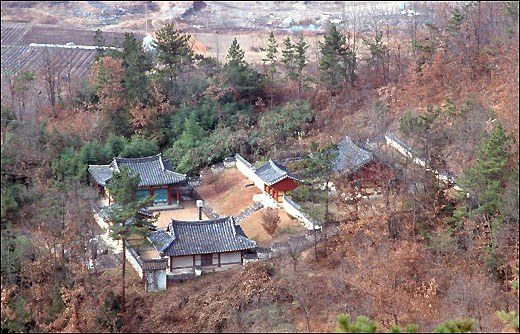 죽수서원 전경. 조광조와 양팽손이 함께 배향된 서원. 